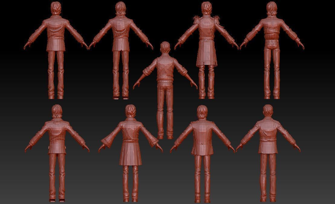 John Lennon Collection 3d model Low-poly 3D model_2