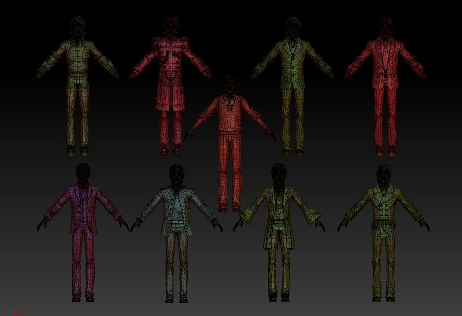 John Lennon Collection 3d model Low-poly 3D model_4