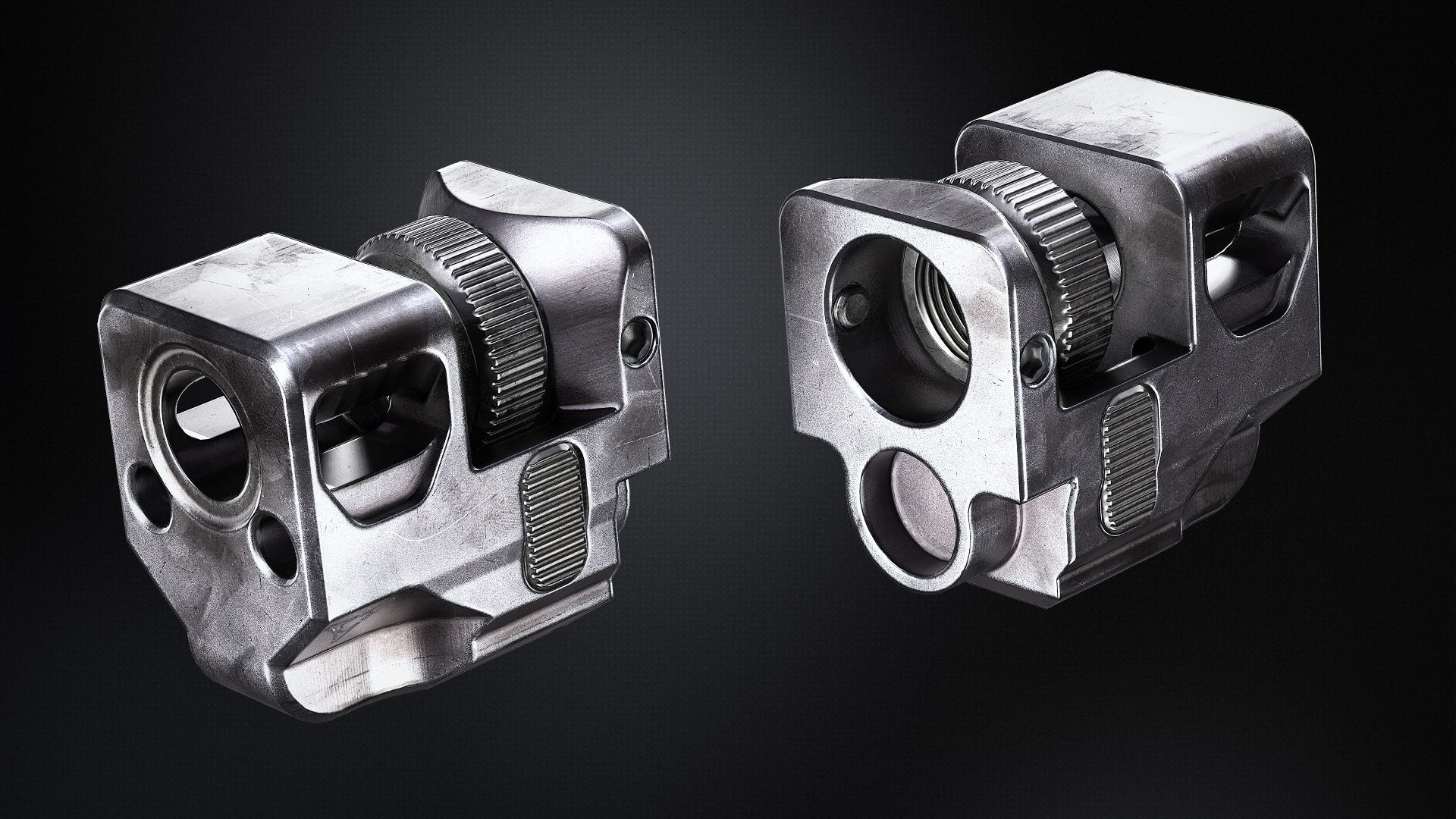 Killer innovations pistol compensator Low-poly 3D model_2