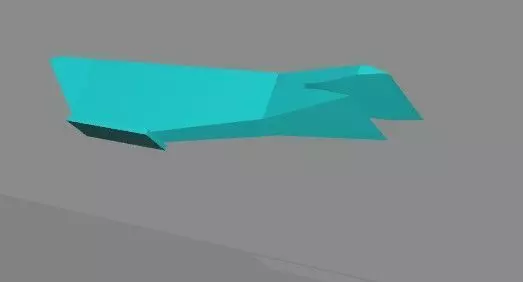 SumWing Model 1 paper airplane flying in air 3D print model