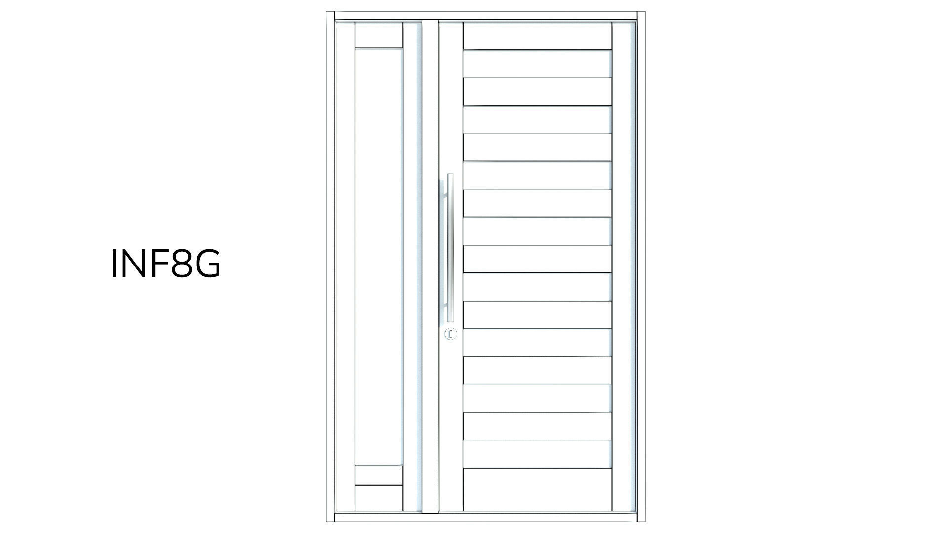 Corinthian Doors - Infinity Range Low-poly 3D model_17