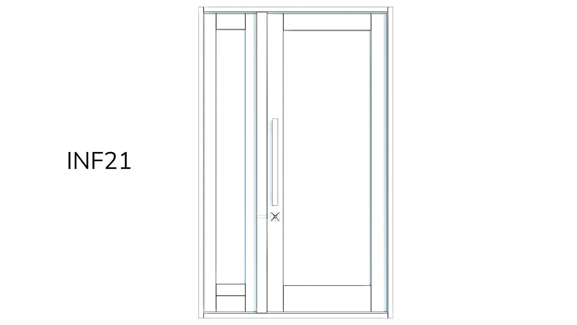 Corinthian Doors - Infinity Range Low-poly 3D model_14