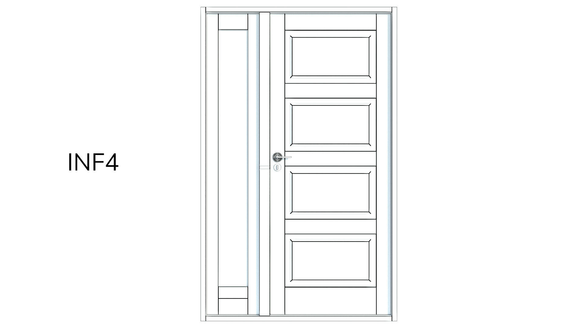 Corinthian Doors - Infinity Range Low-poly 3D model_21