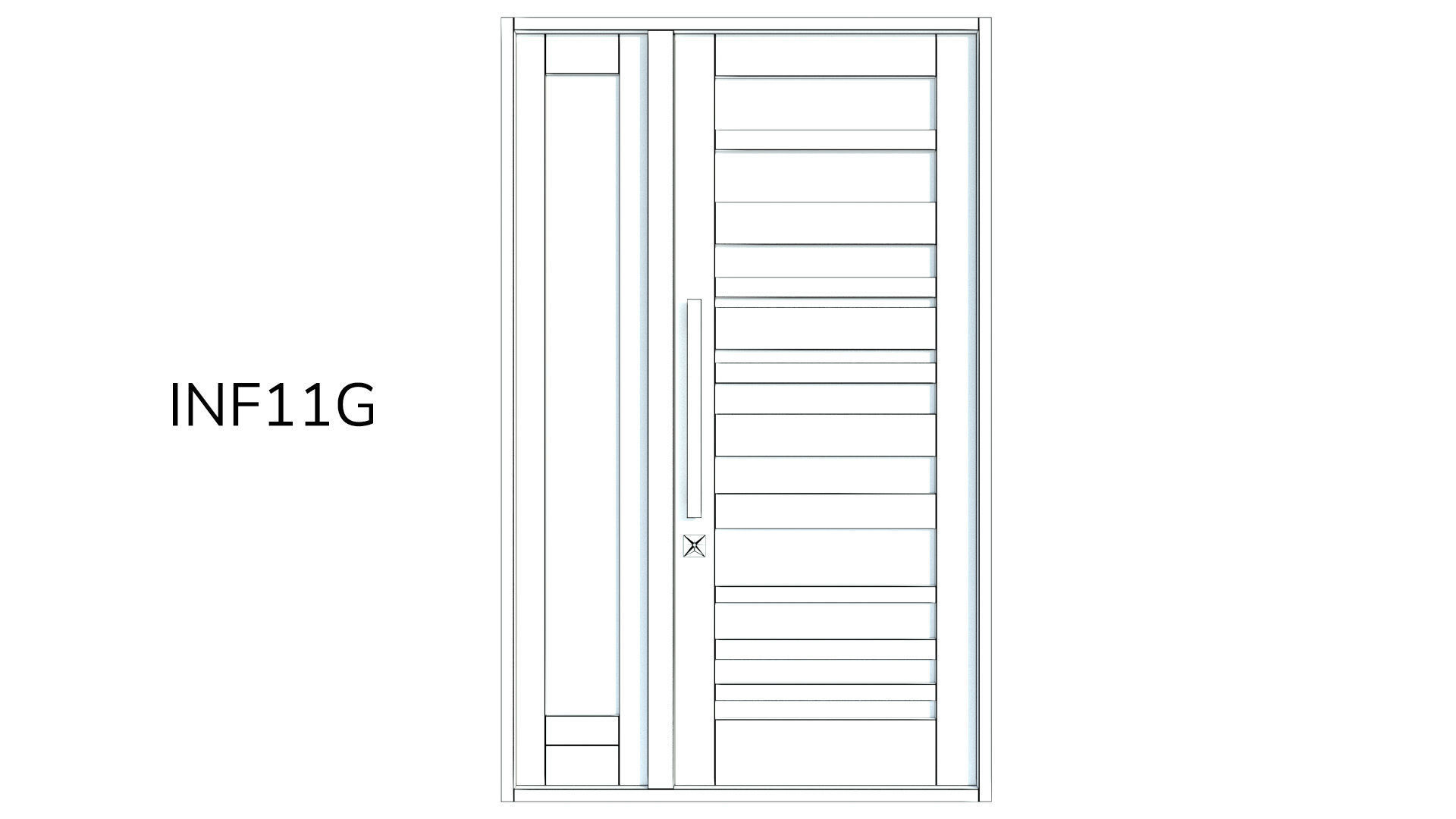 Corinthian Doors - Infinity Range Low-poly 3D model_16