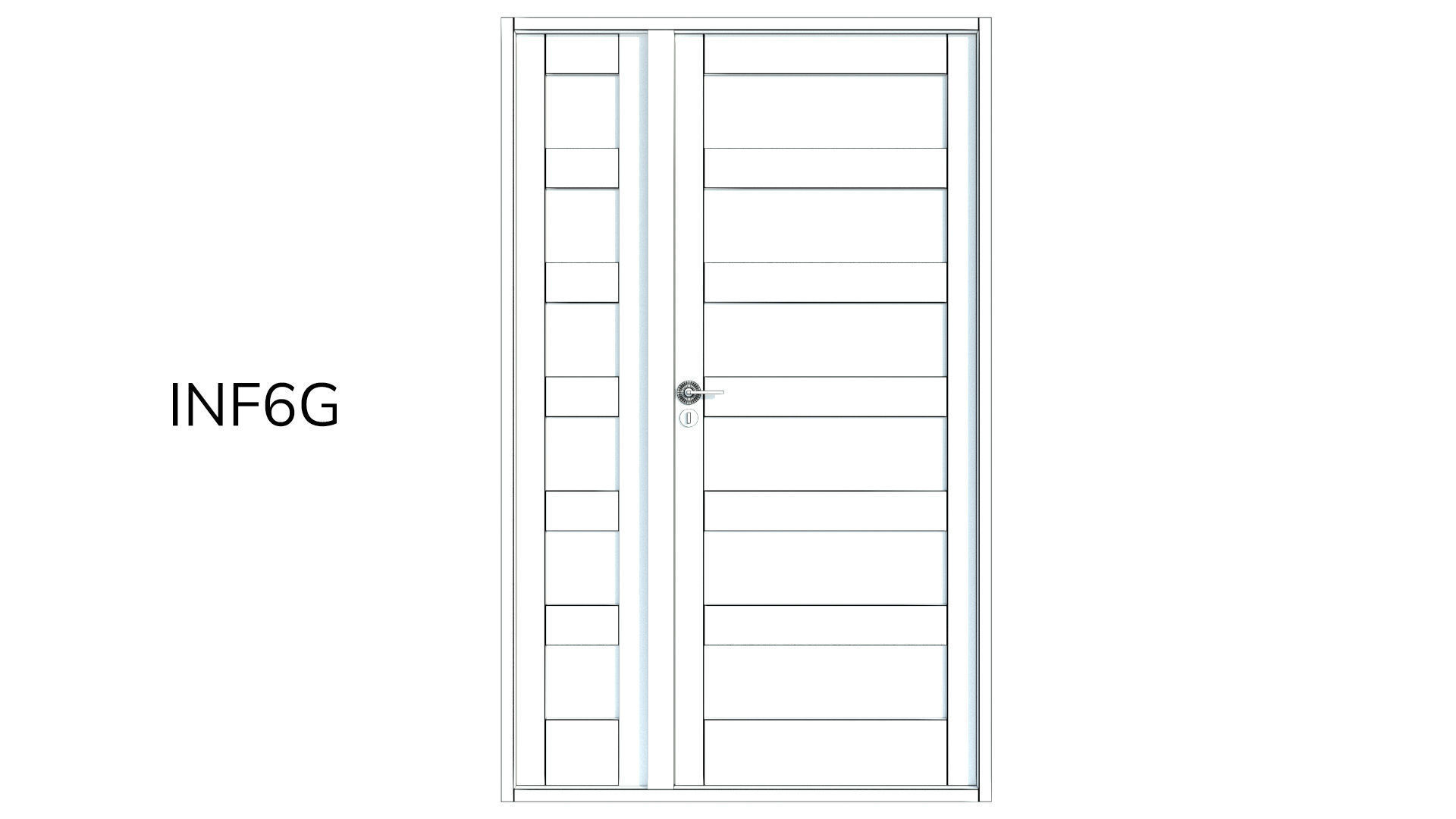 Corinthian Doors - Infinity Range Low-poly 3D model_18