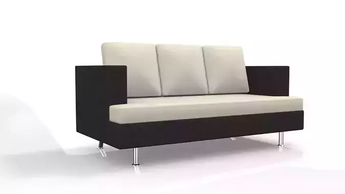 Duchess Sofa Low-poly 3D model