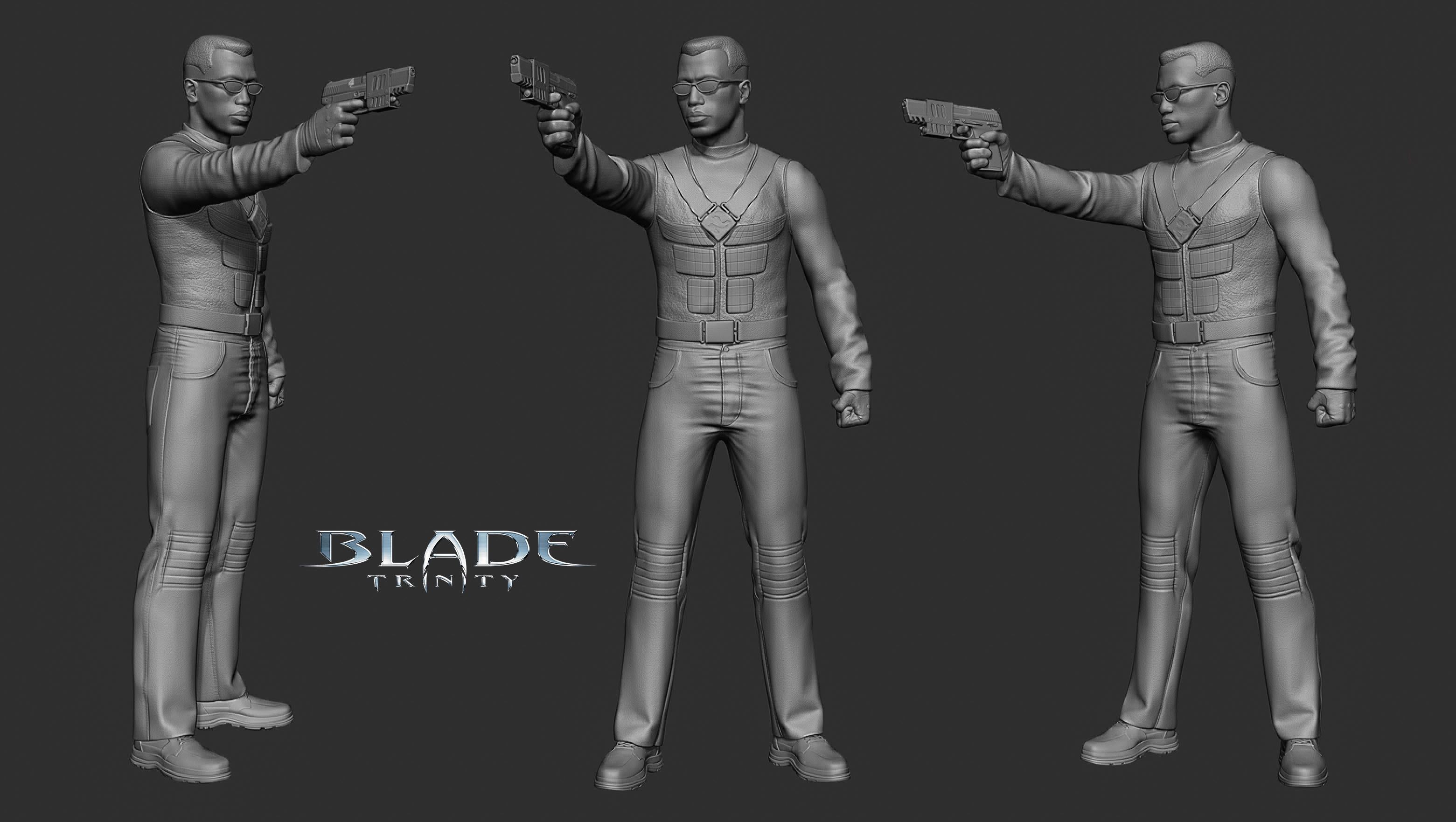 Blade Trinity 3D print model_2