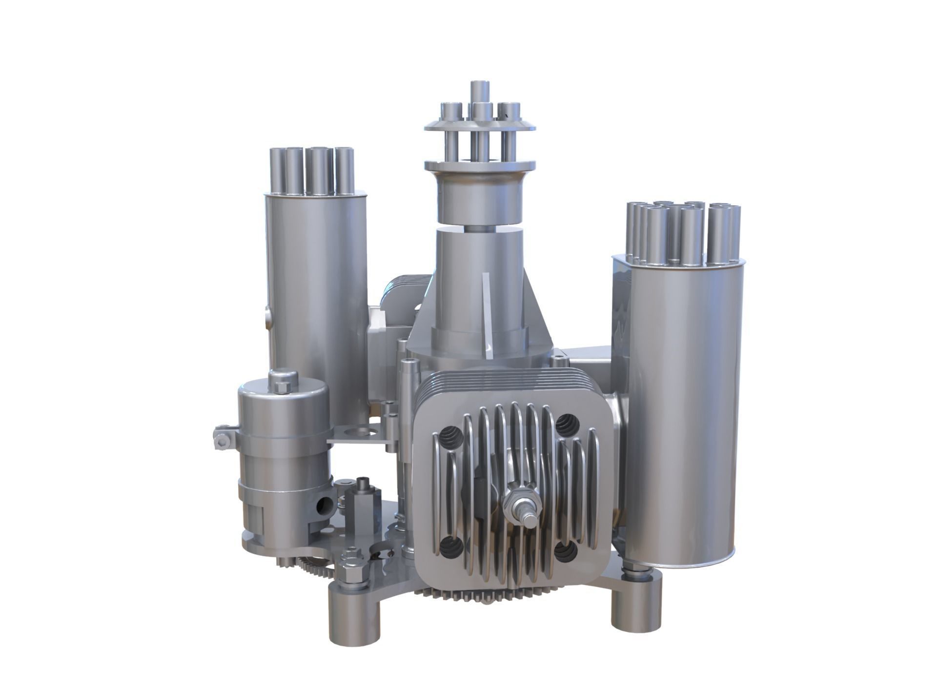 Aero Engine 3D model_2