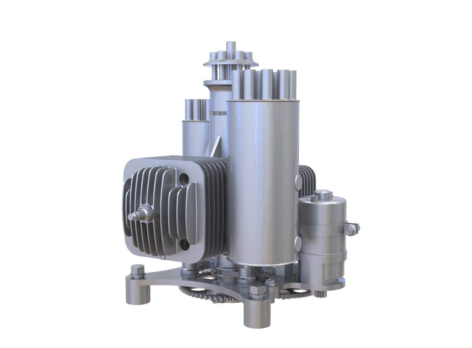 Aero Engine 3D model_5