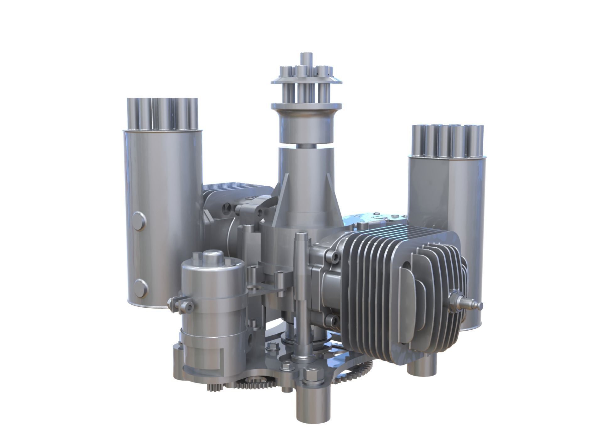 Aero Engine 3D model_3