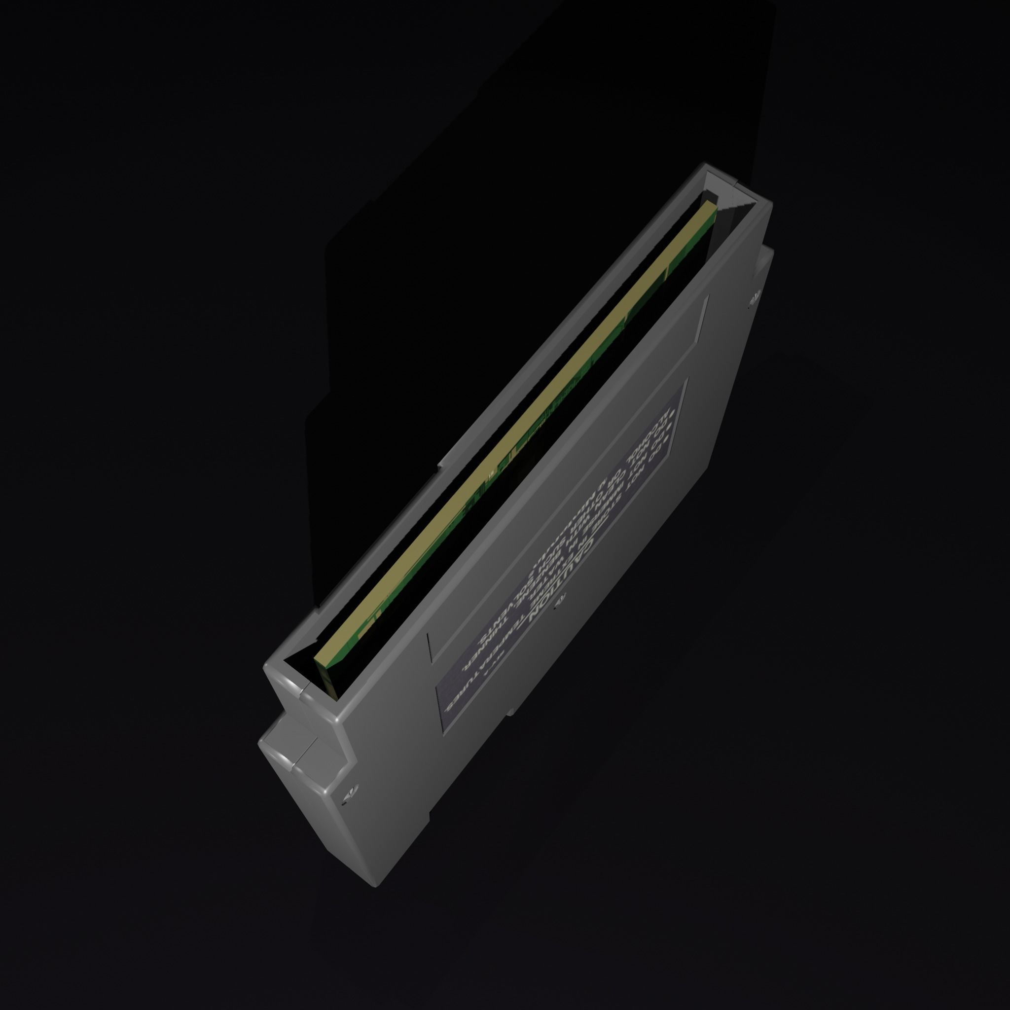 NES Nintendo Entertainment System Low-poly 3D model_14