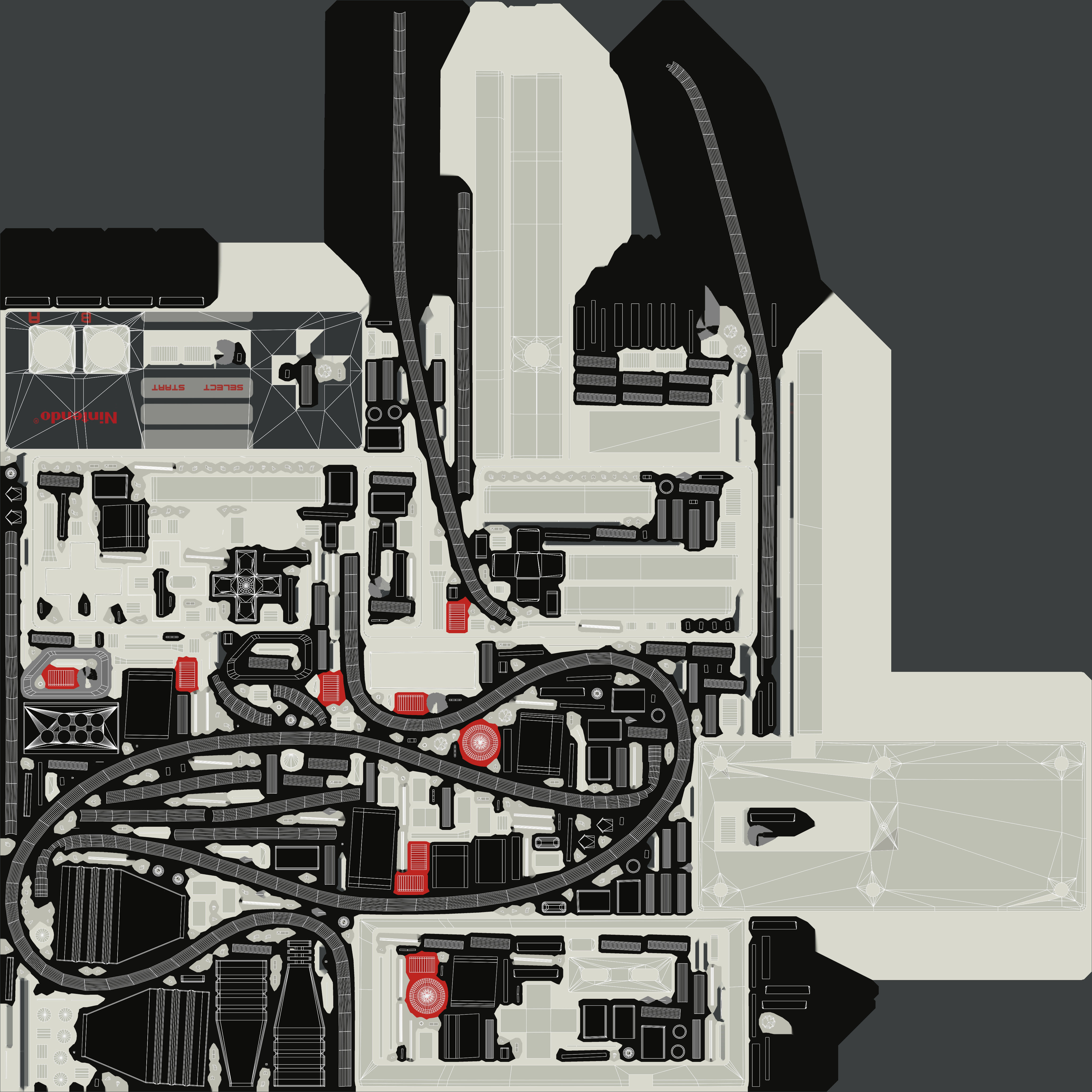 NES Nintendo Entertainment System Low-poly 3D model_23