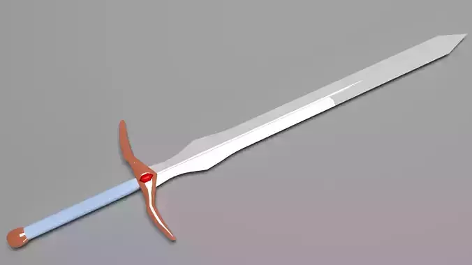 Sword with materials and diamond