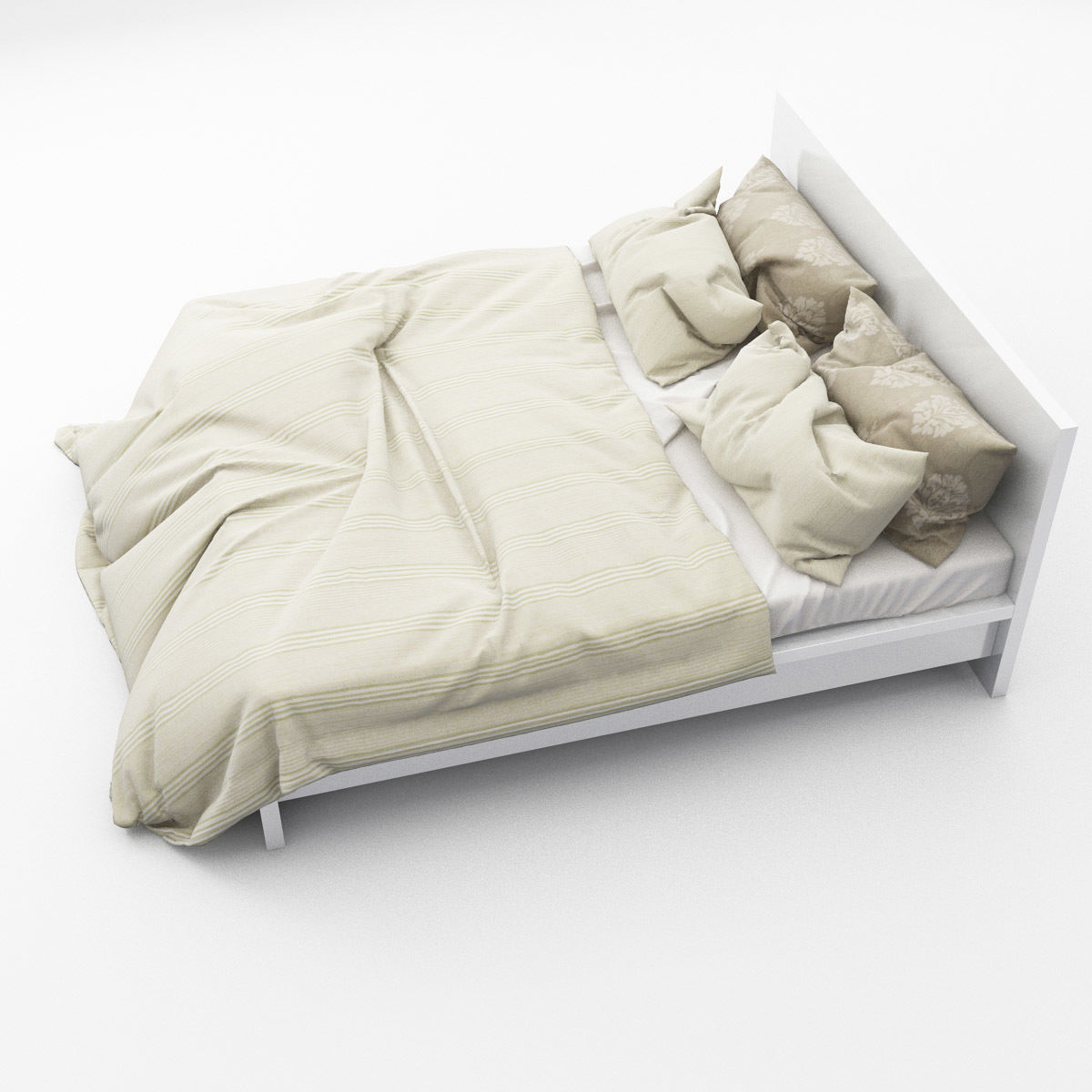 Bed collection 09 3D model_3
