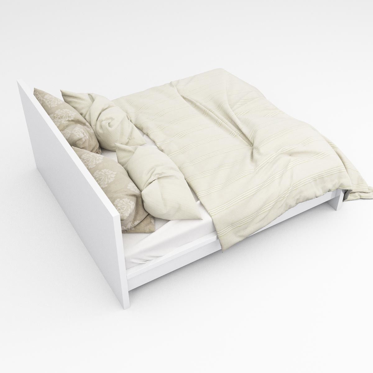 Bed collection 09 3D model_6