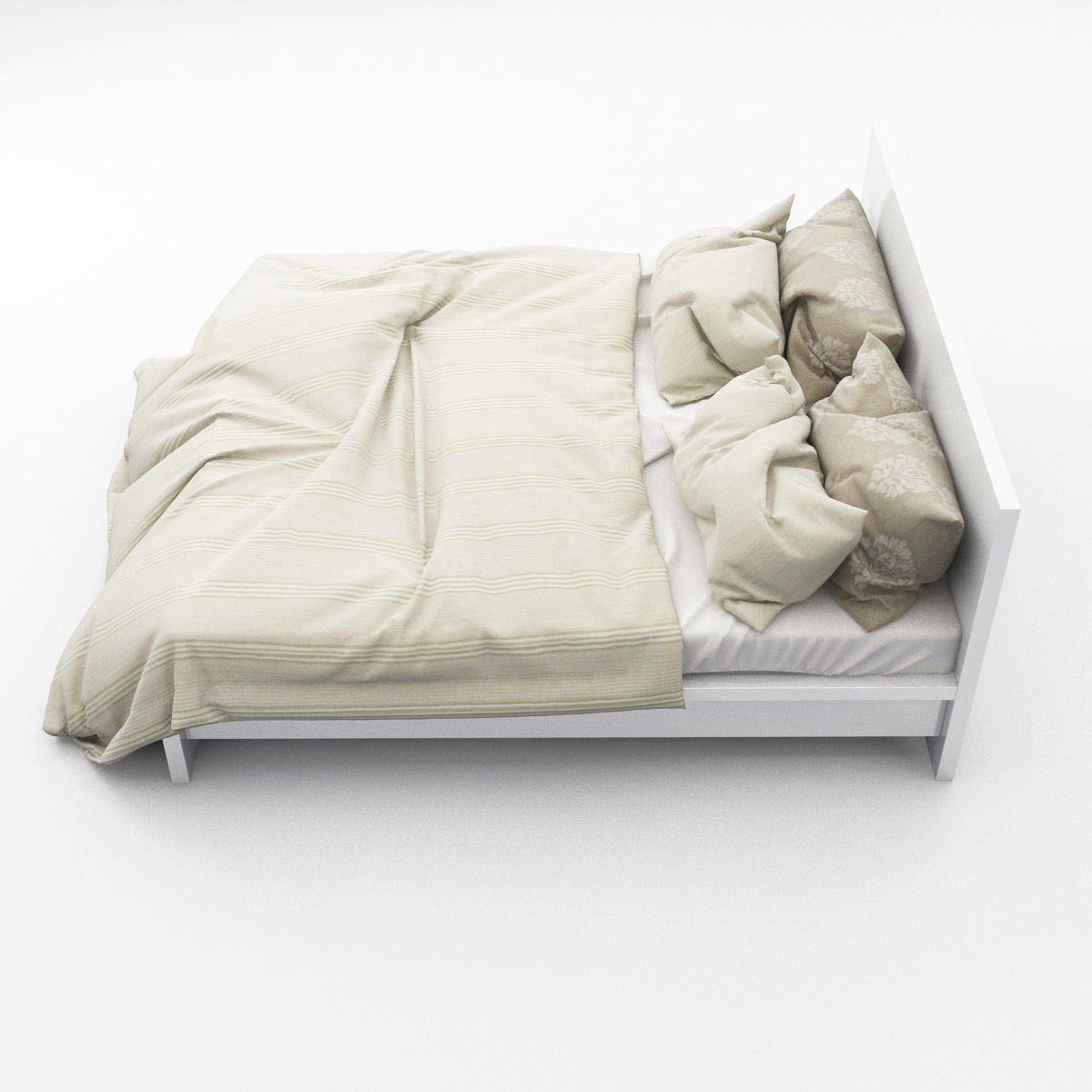 Bed collection 09 3D model_4