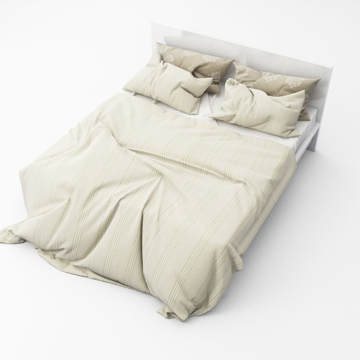 Bed collection 09 3D model_2