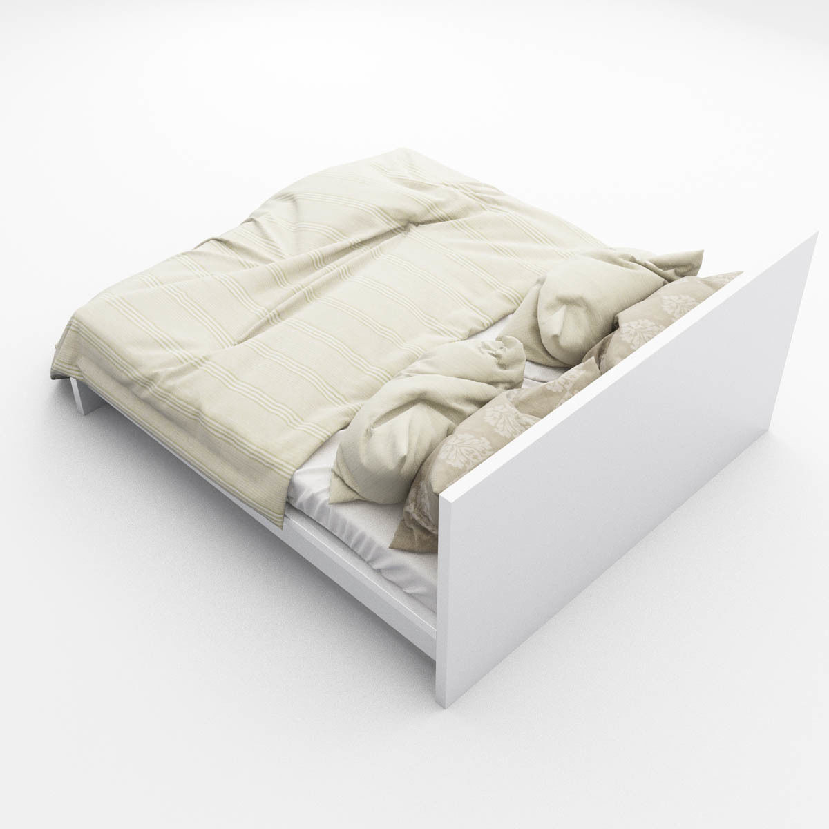 Bed collection 09 3D model_5