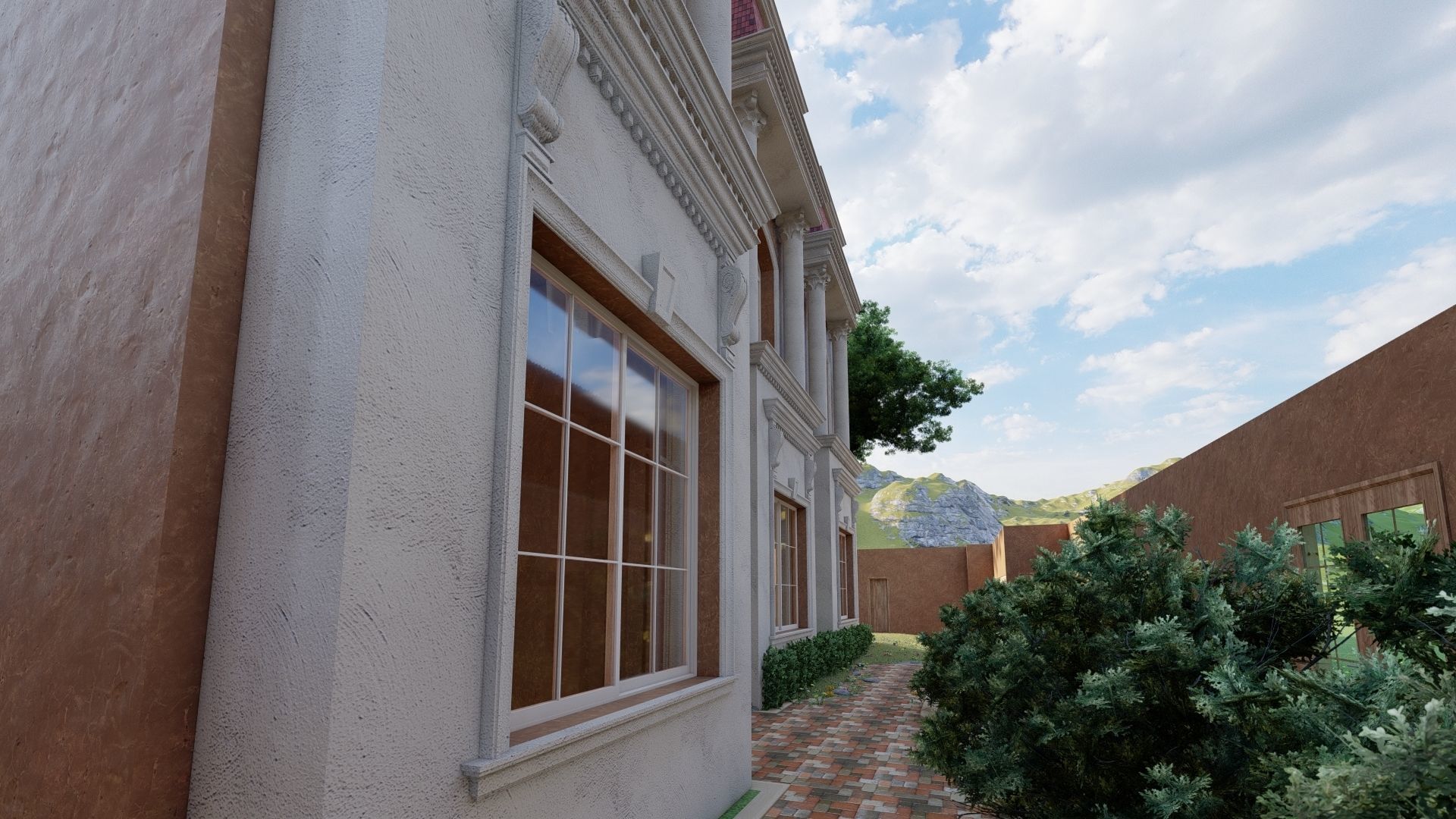 Classical Villa 3D model_1