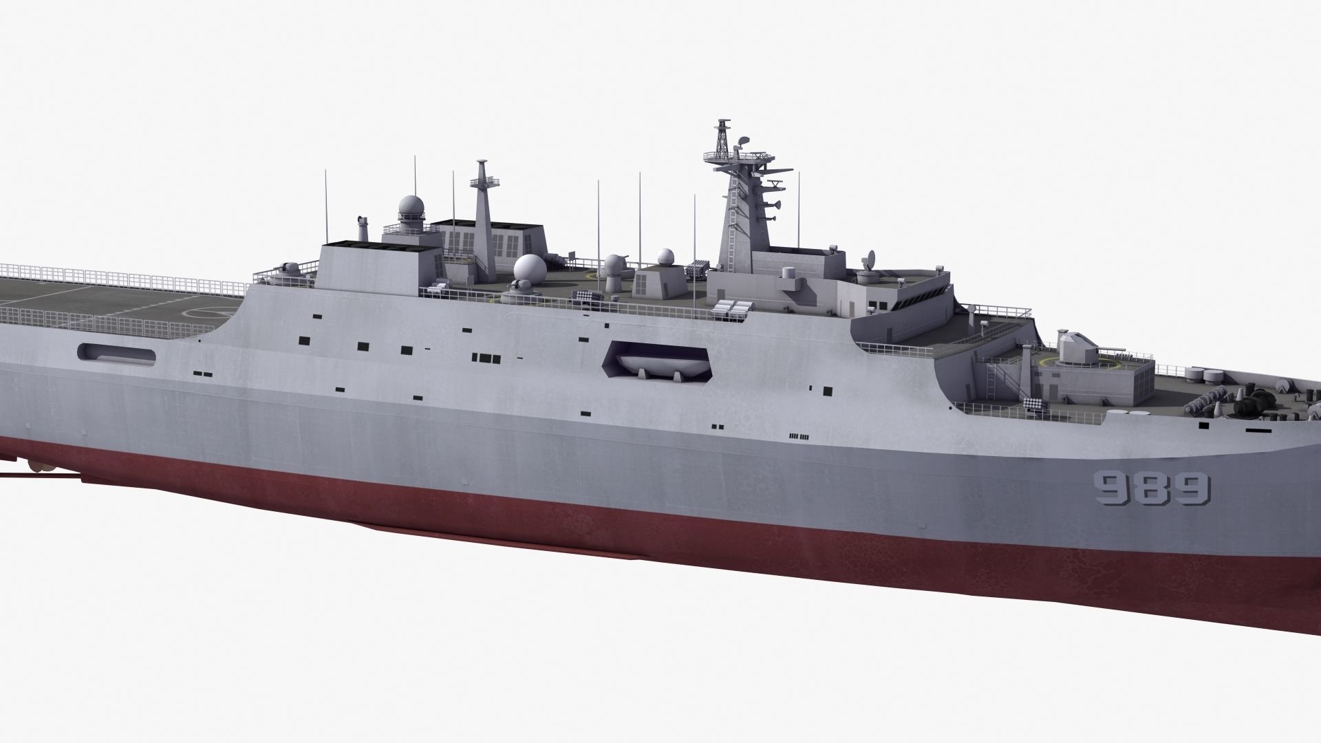Type071 Amphibious Transport Dock 3D model_25