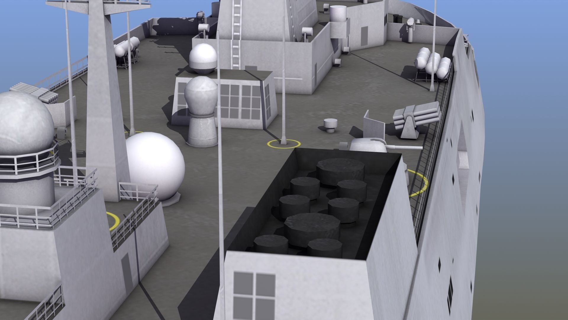 Type071 Amphibious Transport Dock 3D model_9