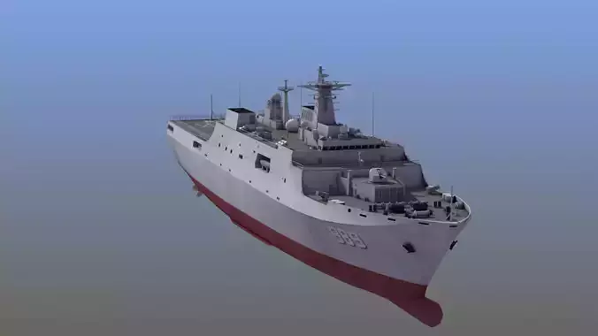 Type071 Amphibious Transport Dock 3D model