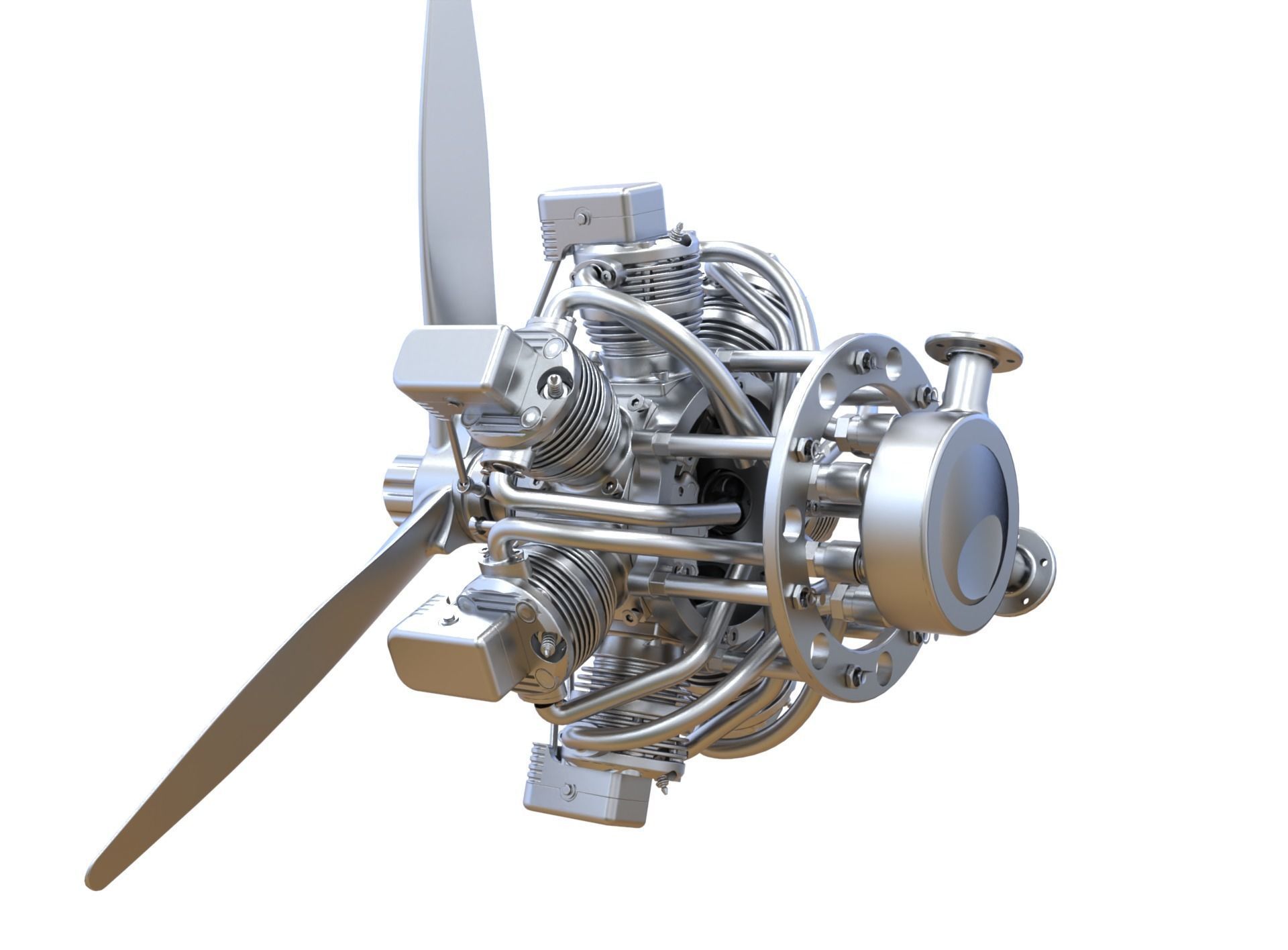Aircraft Engine 3D model_4