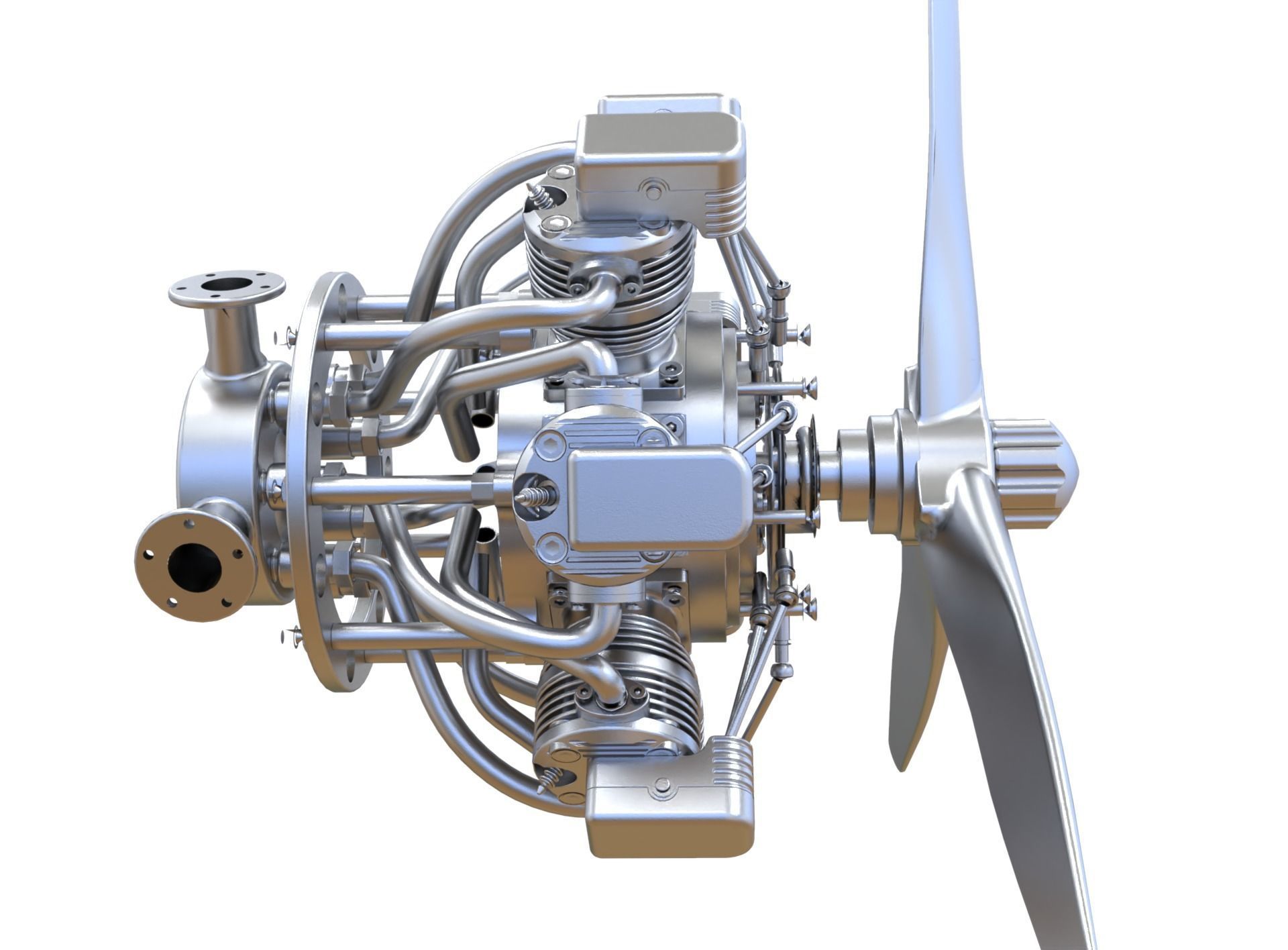 Aircraft Engine 3D model_6