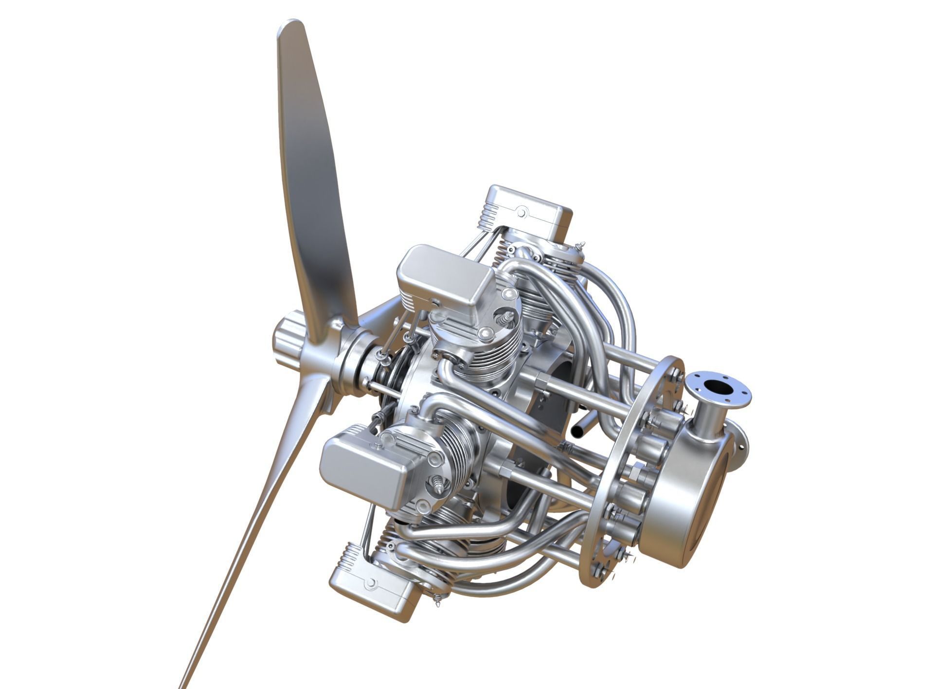 Aircraft Engine 3D model_5