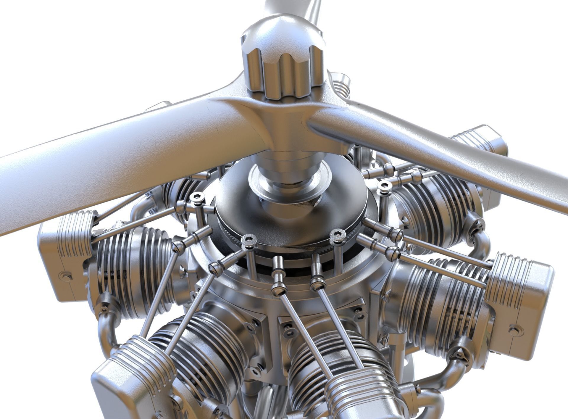 Aircraft Engine 3D model_8