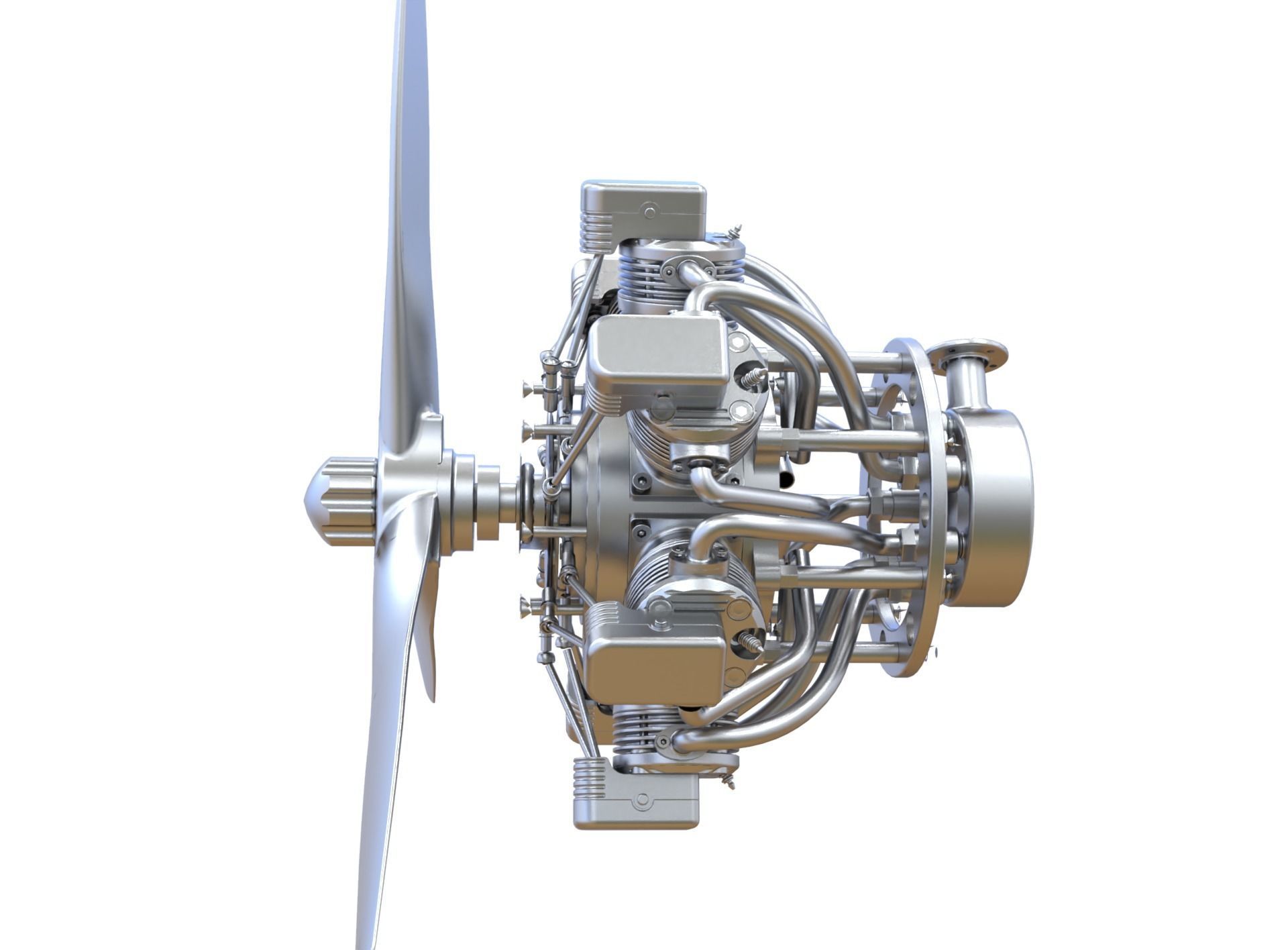 Aircraft Engine 3D model_3