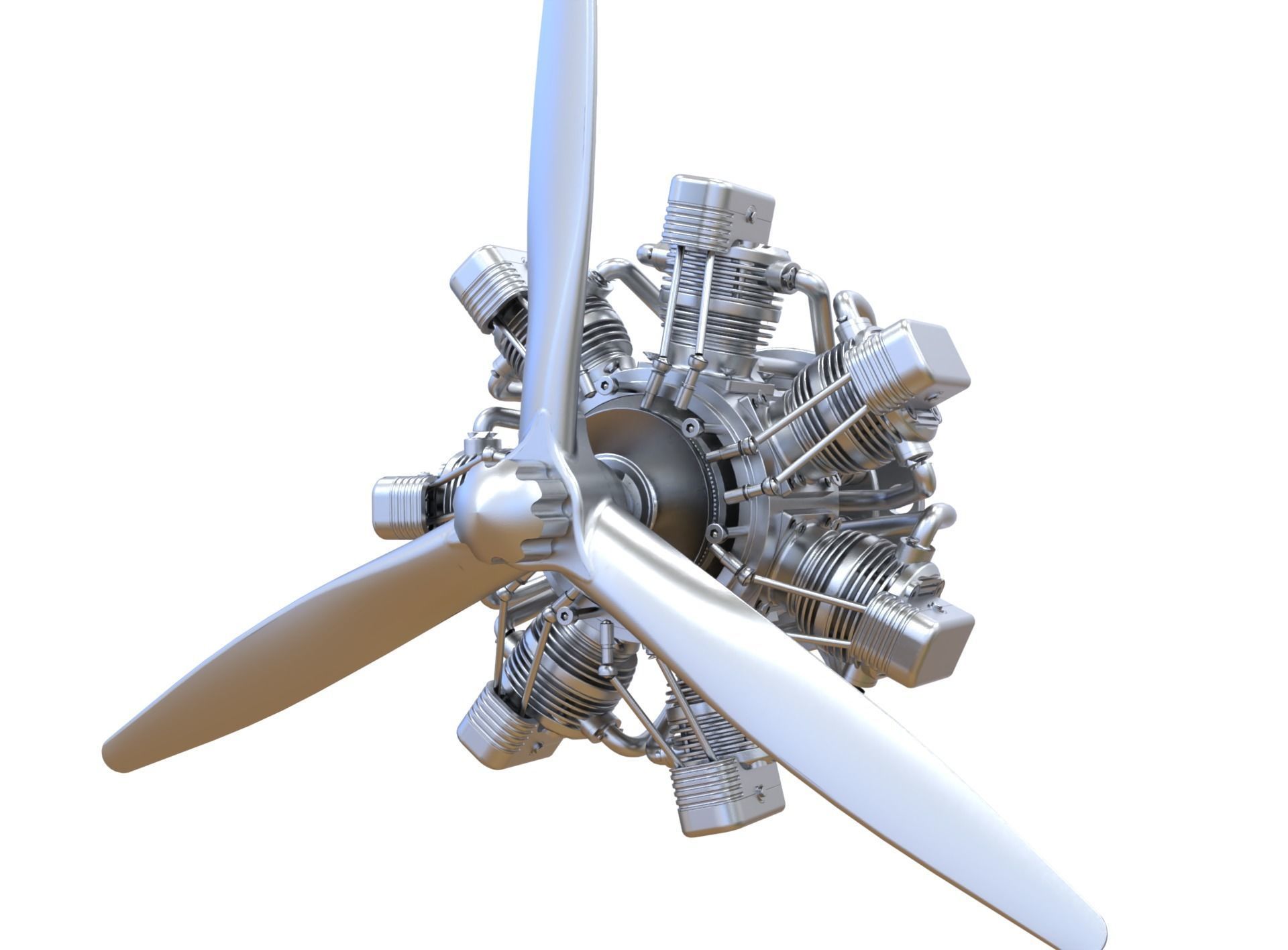 Aircraft Engine 3D model_2
