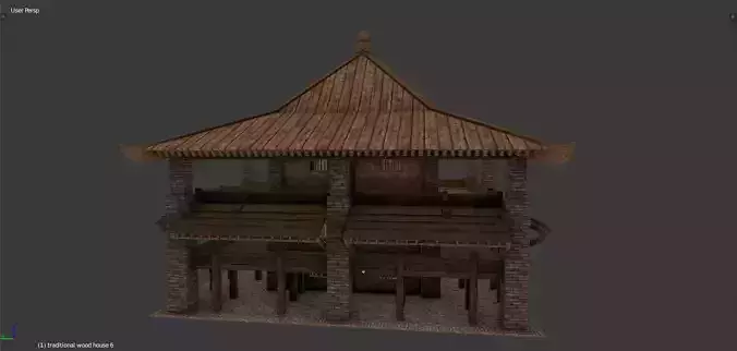Medieval wood house 3 floors enterable