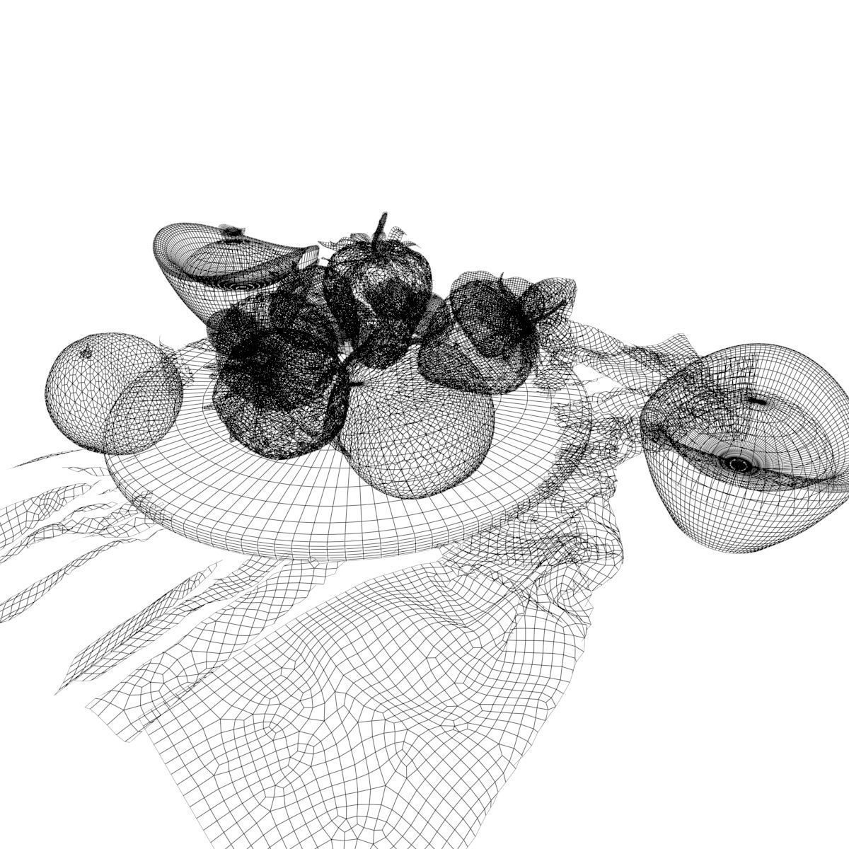 Chinese Gold Ingot 3D model_6