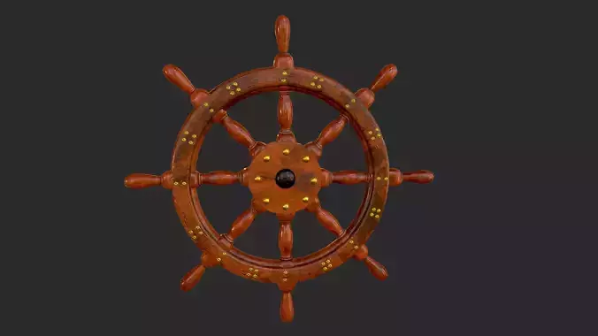 Shipwheel wooden ship wheel