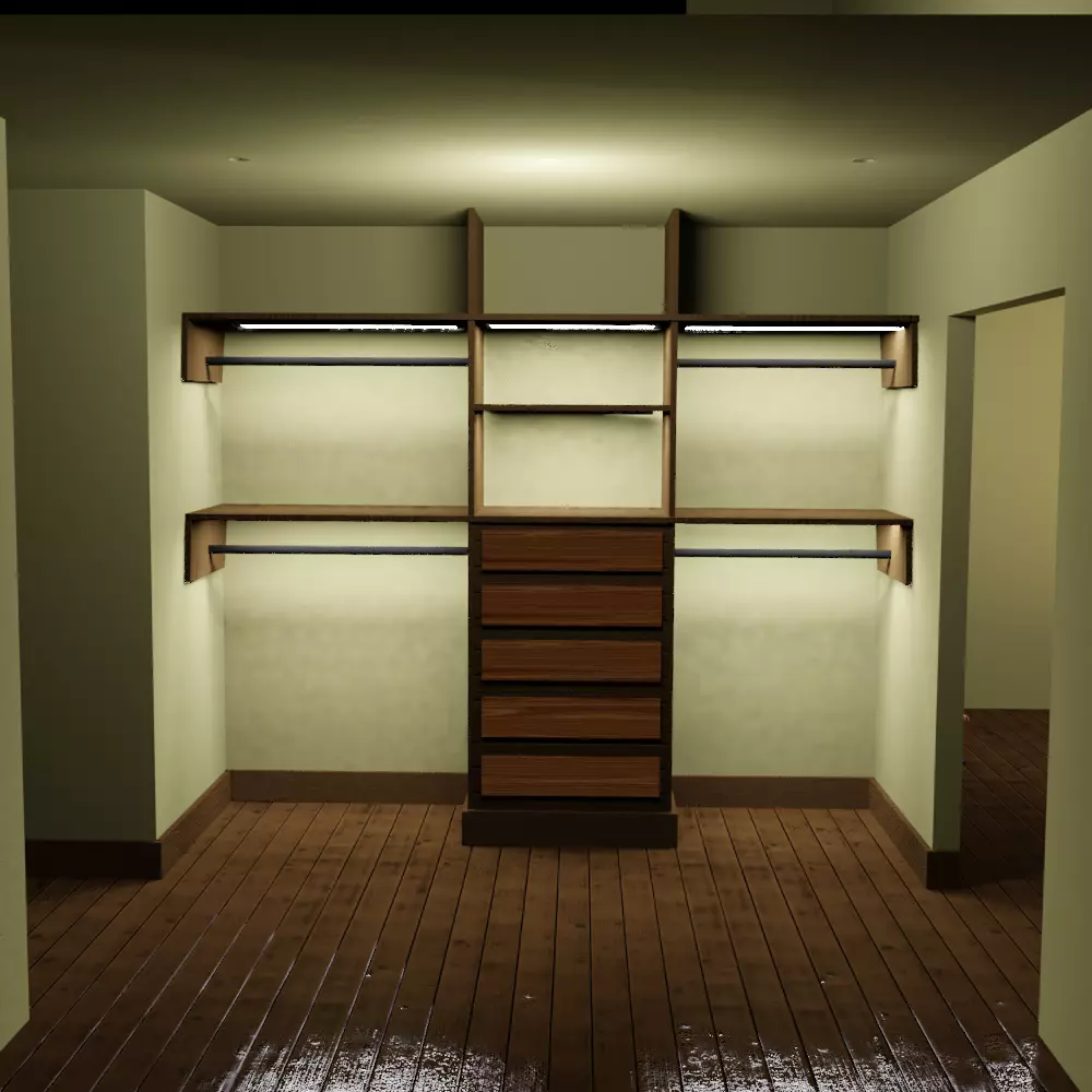 Closet Shelves 3D model_0