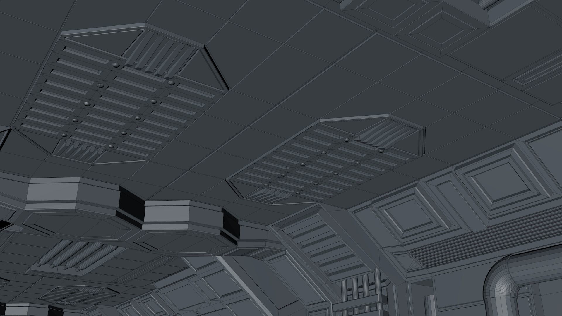 Sci Fi Corridor 3D model_14