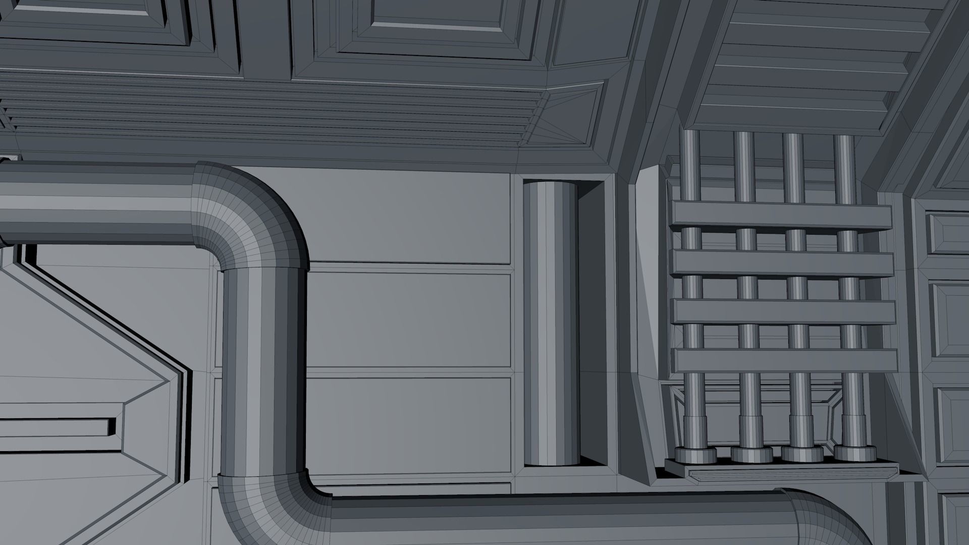 Sci Fi Corridor 3D model_12