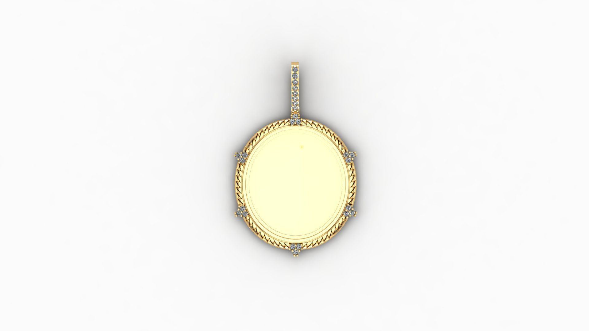 picture pendant chain STL 3D model_2