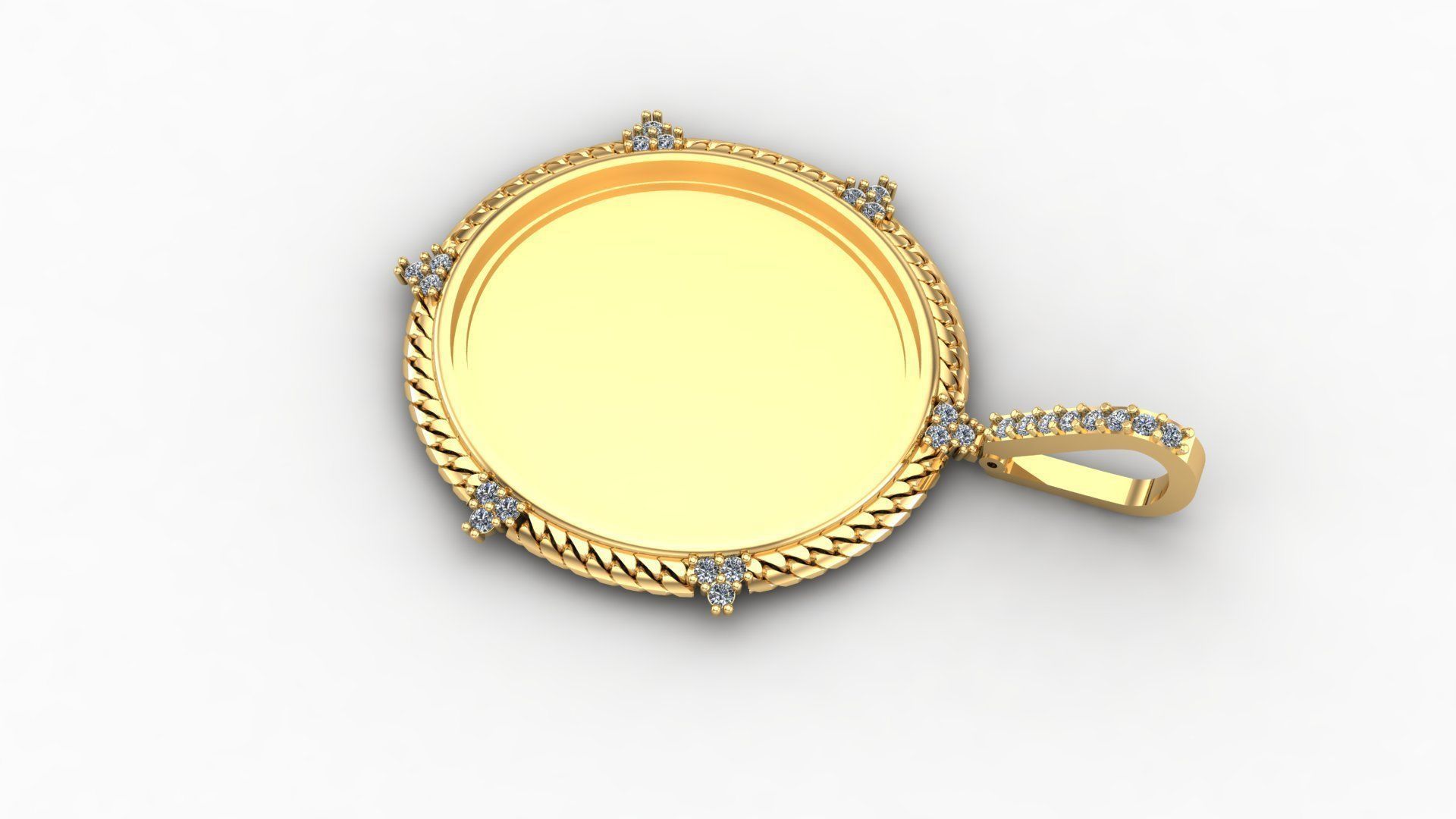 picture pendant chain STL 3D model_1