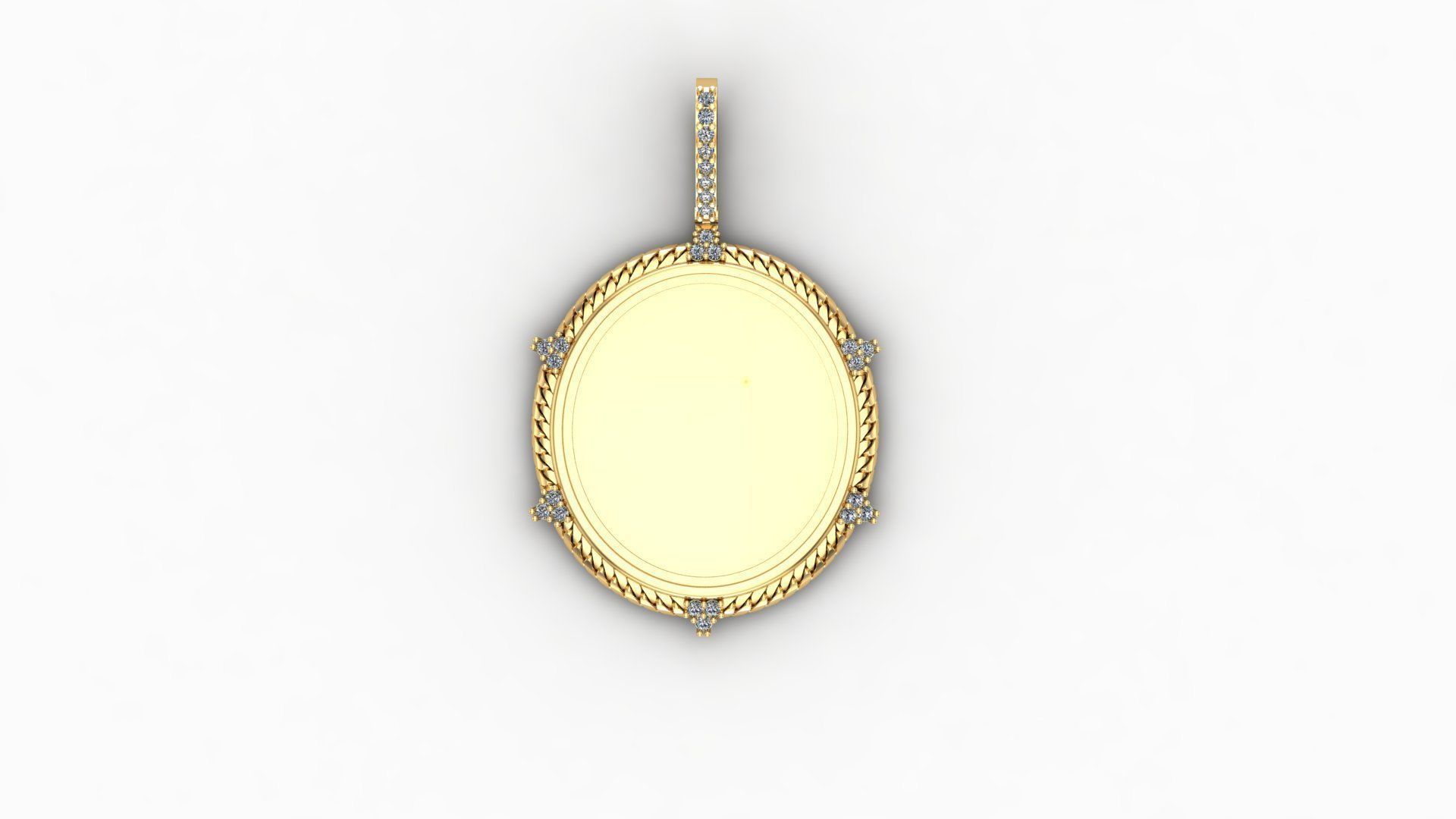 picture pendant chain STL 3D model_3