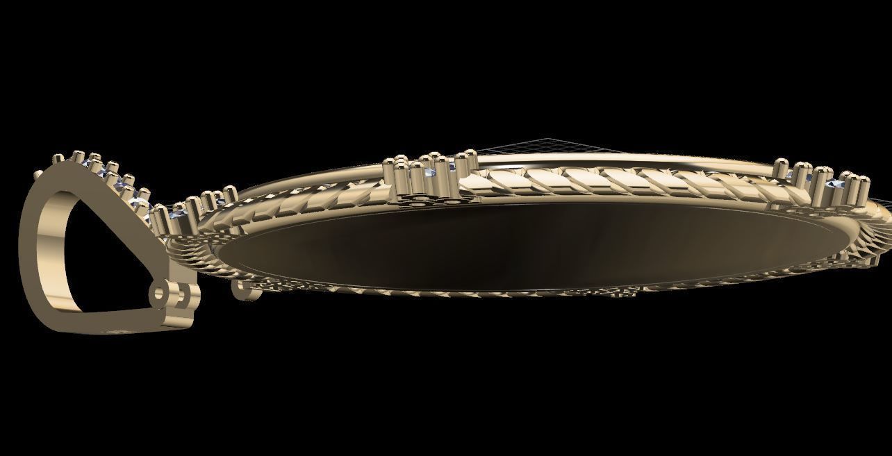 picture pendant chain STL 3D model_6