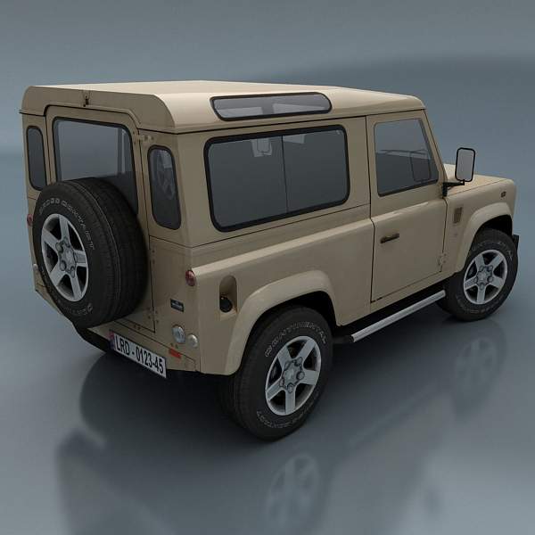 Land Rover Defender Low-poly 3D model_7