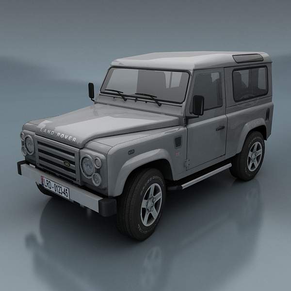 Land Rover Defender Low-poly 3D model_10