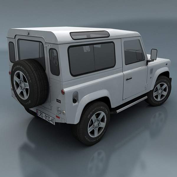 Land Rover Defender Low-poly 3D model_9