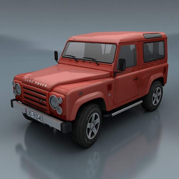 Land Rover Defender Low-poly 3D model_2