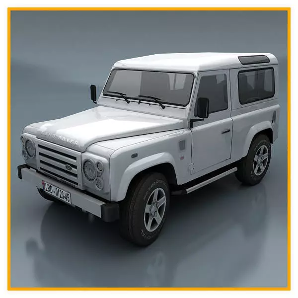 Land Rover Defender Low-poly 3D model_0