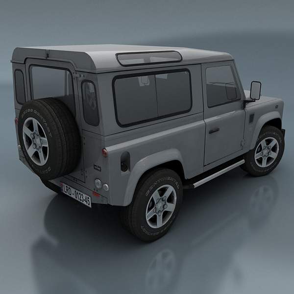 Land Rover Defender Low-poly 3D model_11