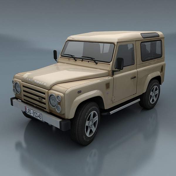 Land Rover Defender Low-poly 3D model_6