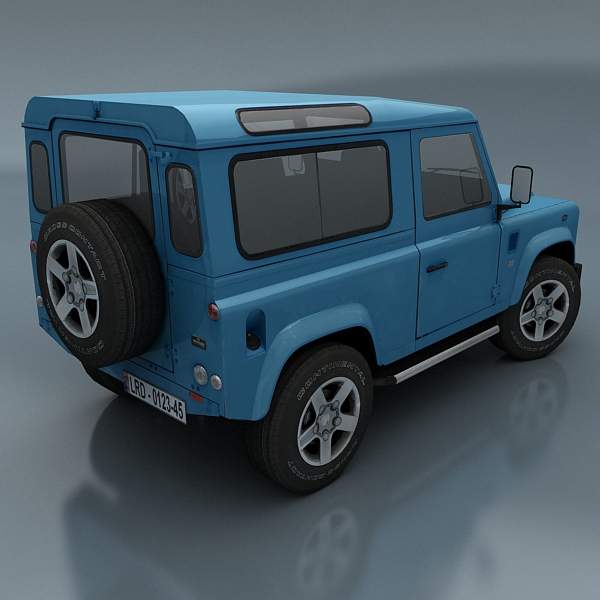 Land Rover Defender Low-poly 3D model_5
